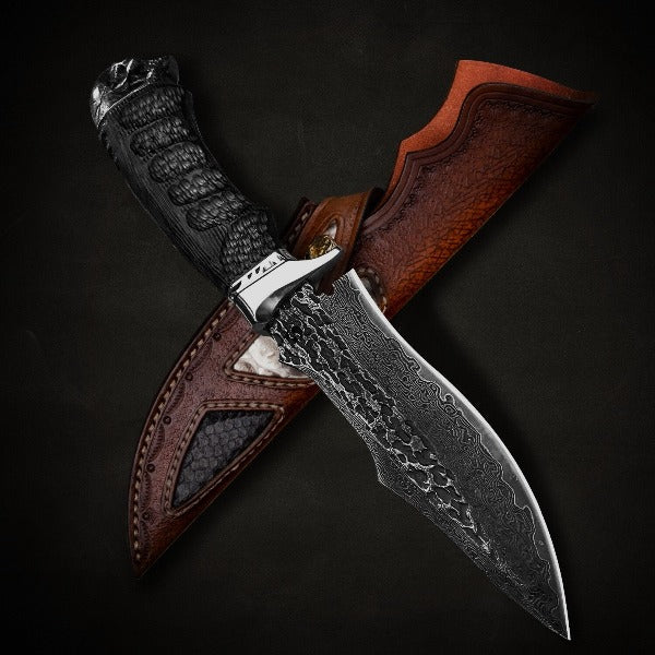 Couteau viking acier Damas - En vente sur Armurias