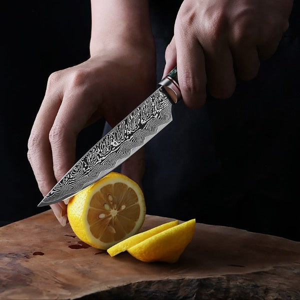 Couteau à Fruit En Damas