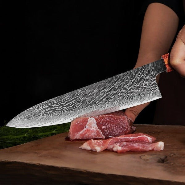 Couteau De Chef Cuisine Acier Damas