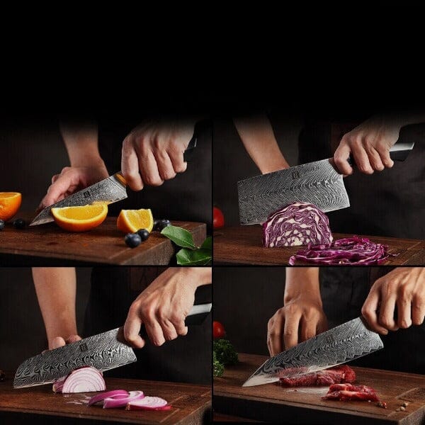 Couteau De Cuisine Set 6 Pièces manche noir